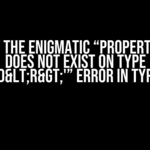 Solving the Enigmatic “Property ‘data’ does not exist on type ‘Awaited<R>'” Error in TypeScript